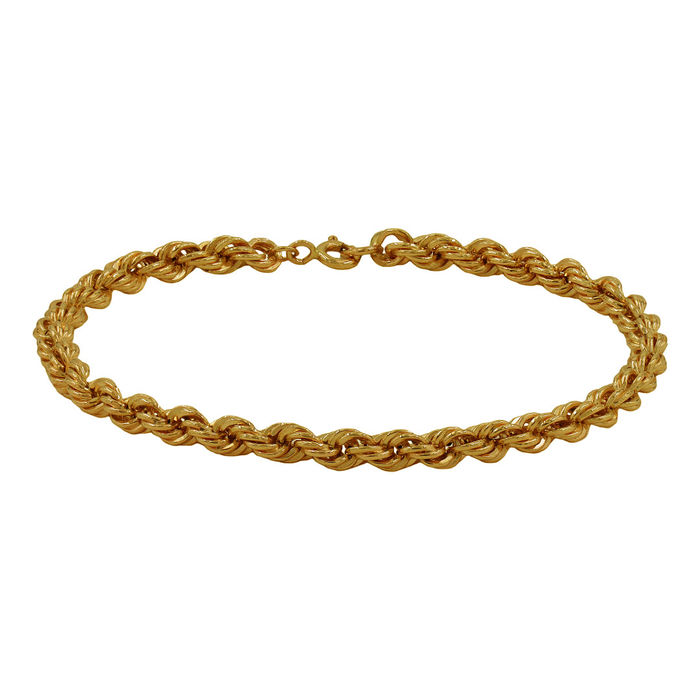 Pulseira OURO Malha Corda 12305