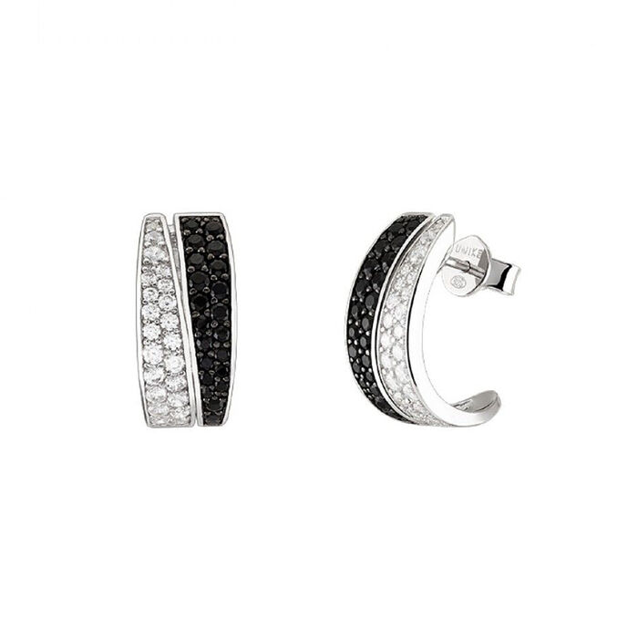 Argolas UNIKE Classy Black Lines UK.BR.1204.0071