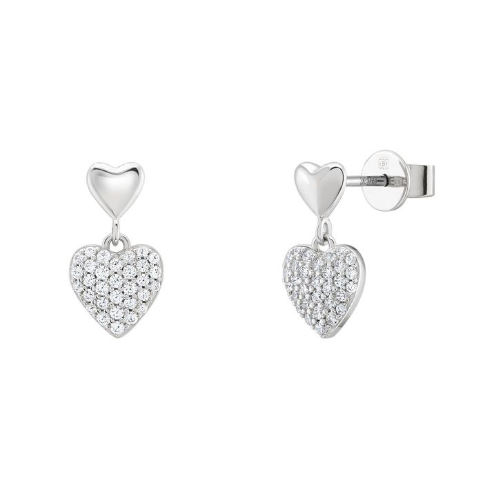 Brincos UNIKE Two Hearts UK.BR.1204.0209