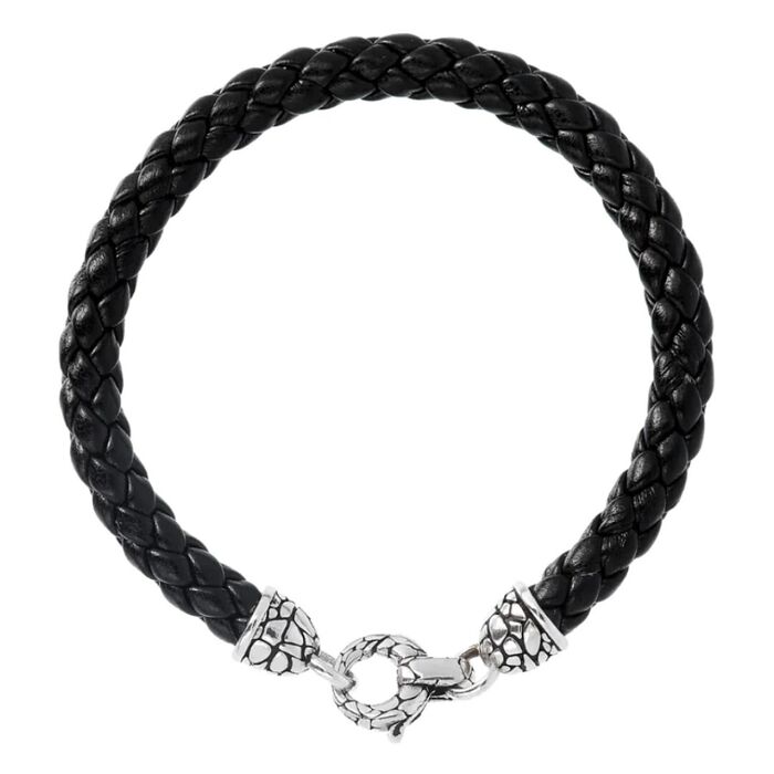 Pulseira ALBERT M. Couro Sintético WSOX00141.BLK