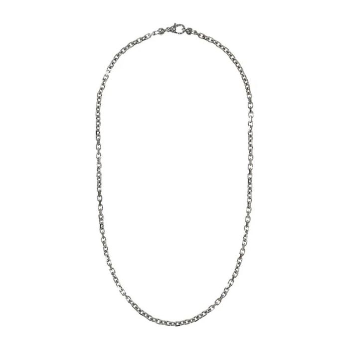 Colar masculino em prata de lei 925 da marca Albert M fechado e completo.