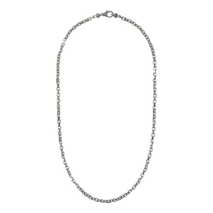 Colar masculino em prata de lei 925 da marca Albert M, fechado visto por completo.