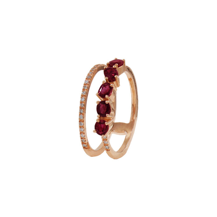 Anel OURO Rubis 113503