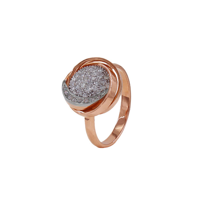 Anel OURO Bicolor Diamantes 113543
