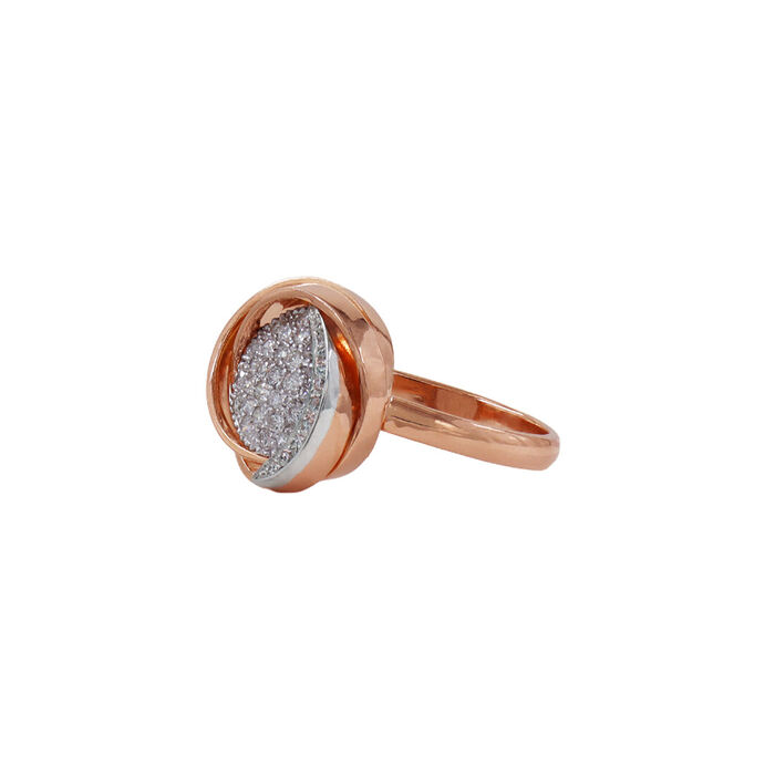 Anel OURO Bicolor Diamantes 113543