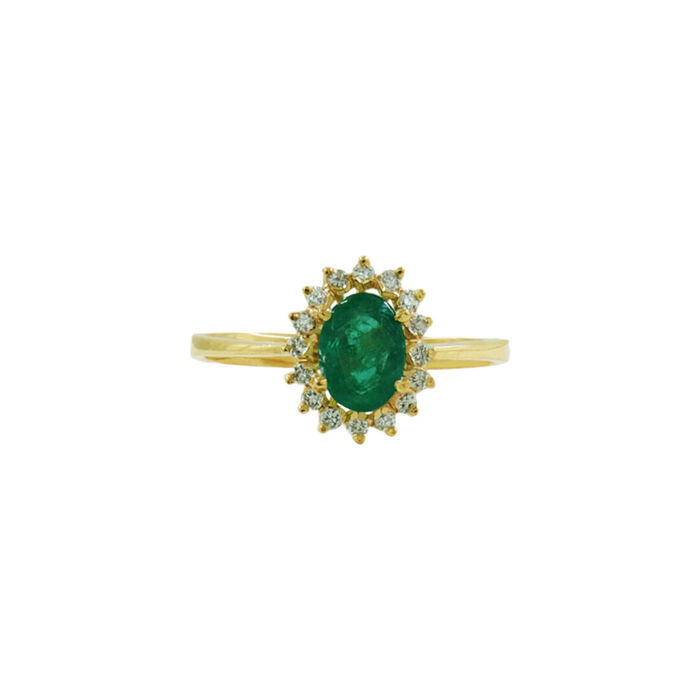 Anel OURO Esmeralda 113576