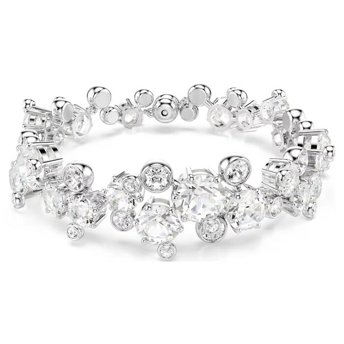 Pulseira Swarovski para mulher tipo escrava cravejada de cristais.