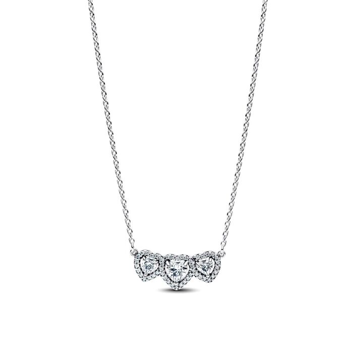 Colar PANDORA Triplo Coração 394412C01-45