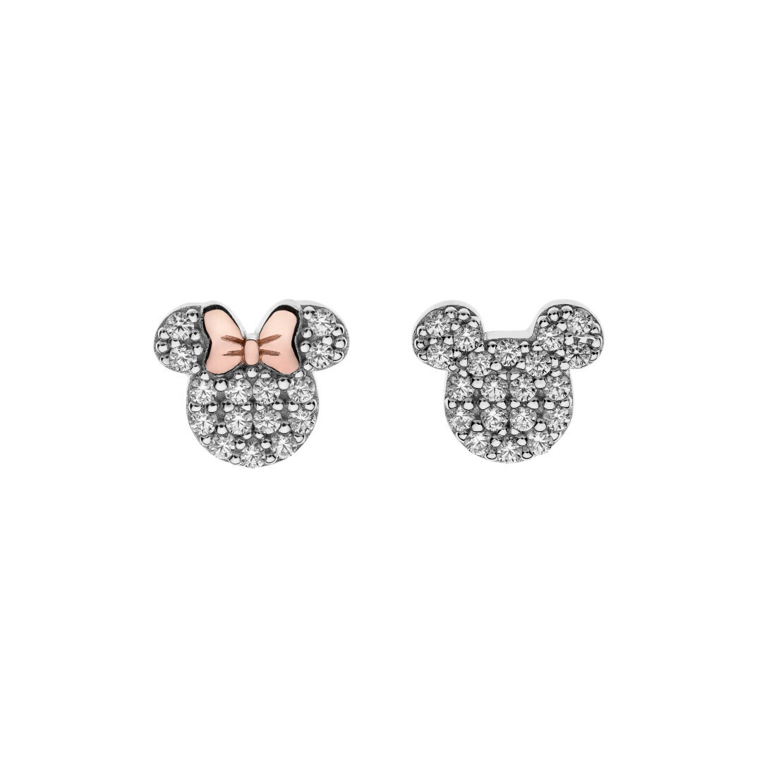 Brincos com pedras Minnie