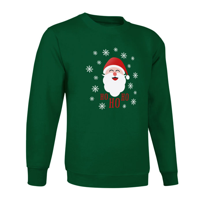 FYL - Sweatshirt de Natal Santa Klaus - Verde - Unissexo