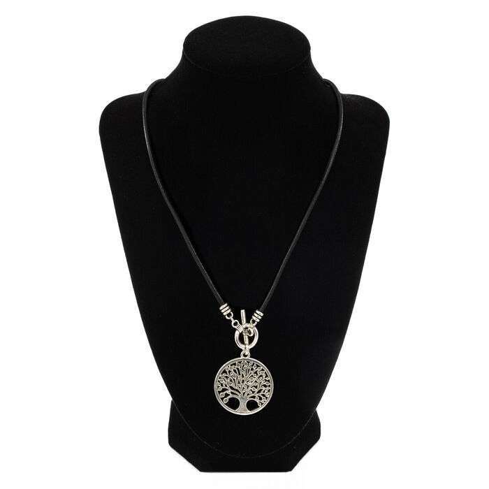 FYL - Colar em pele Tree - Preto