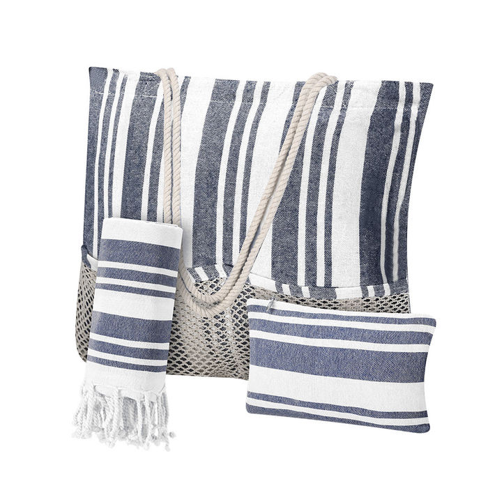 FYL - Conjunto de praia Bekoran - Azul Marinho