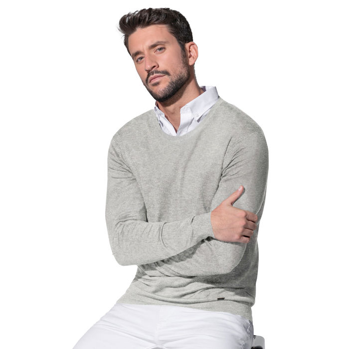 GUESS - Camisola de malha - Homem - Cinza
