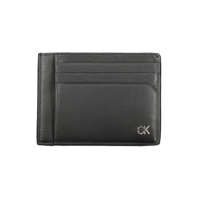 CALVIN KLEIN - Porta cartões em pele - Homem - Preto