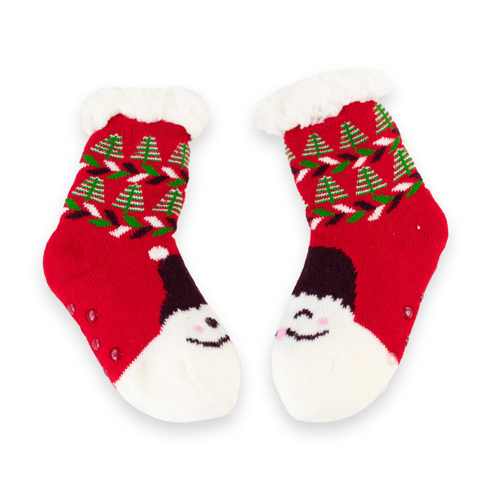 FYL - Meias antiderrapantes de Natal - Criança - Árvore