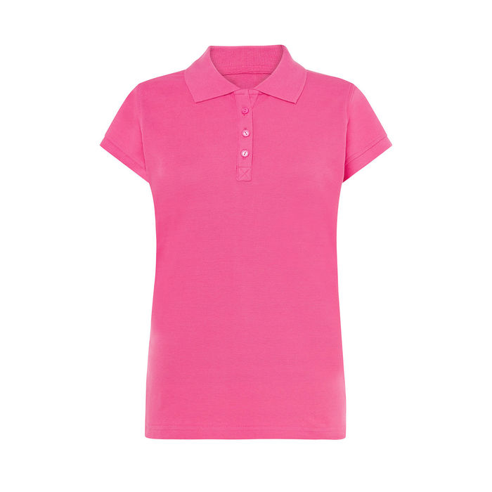 FYL - Polo Regular 100% Algodão - Mulher - Rosa Azálea
