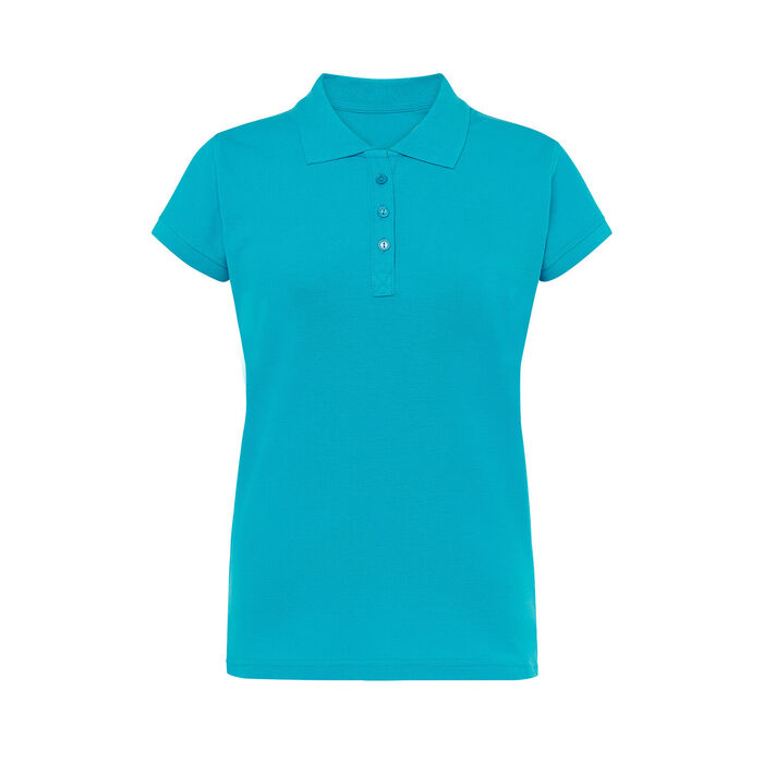 FYL - Polo Regular 100% Algodão - Mulher - Turquesa