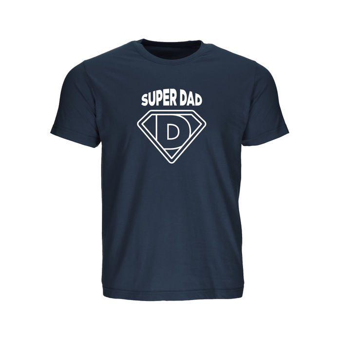 FYL - T-shirt Super Dad - Homem - Azul Marinho