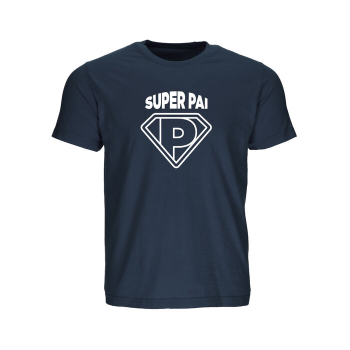 FYL - T-shirt Super Pai - Homem - Azul Marinho