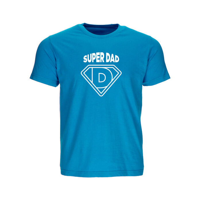 FYL - T-shirt Super Dad - Homem - Azul Tropical
