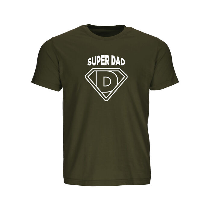 FYL - T-shirt Super Dad - Homem - Verde Militar