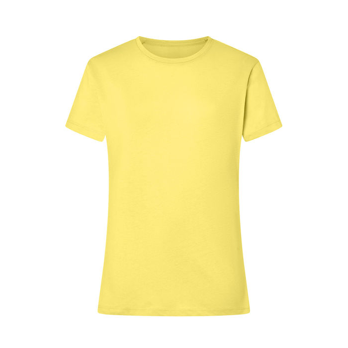FYL - T-shirt Regular Spring - Mulher - Amarelo Pálido