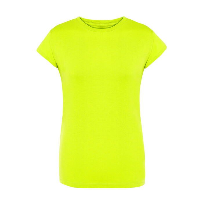 FYL - T-shirt Regular Summer - Mulher - Amarelo Fluorescente