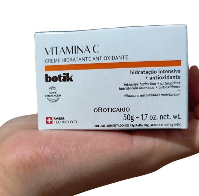 Creme Hidratante Atioxidante Vitamina C, 50g