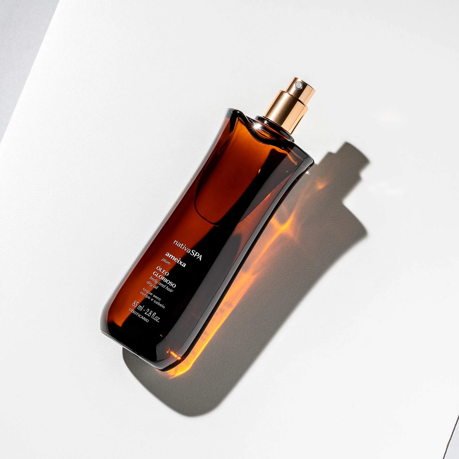 Óleo Glorioso para Corpo e Cabelo Nativa SPA Ameixa, 85ml
