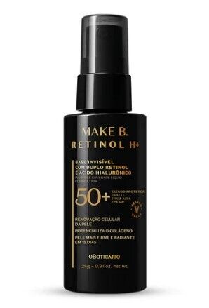 Base Líquida FPS50 + Retinol H+ Make Invisível, 30ml