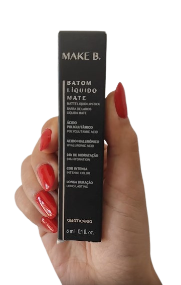 Batom Liquído Mate, 5 ml cor Red Boost