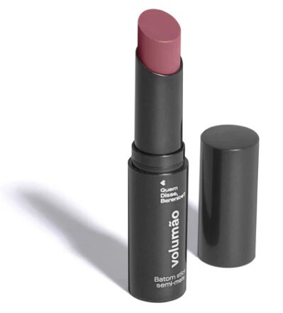Batom Semi-mate Volumão, 3,4g, cor Roseirê