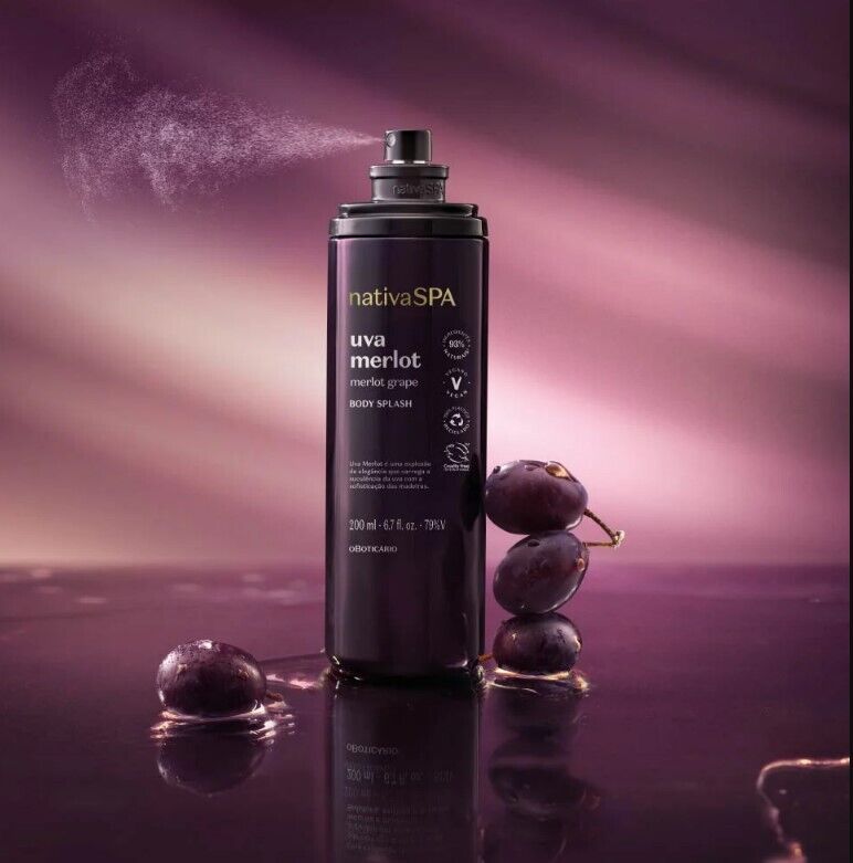 Body Splash Nativa Spa Uva Merlot, 200ml