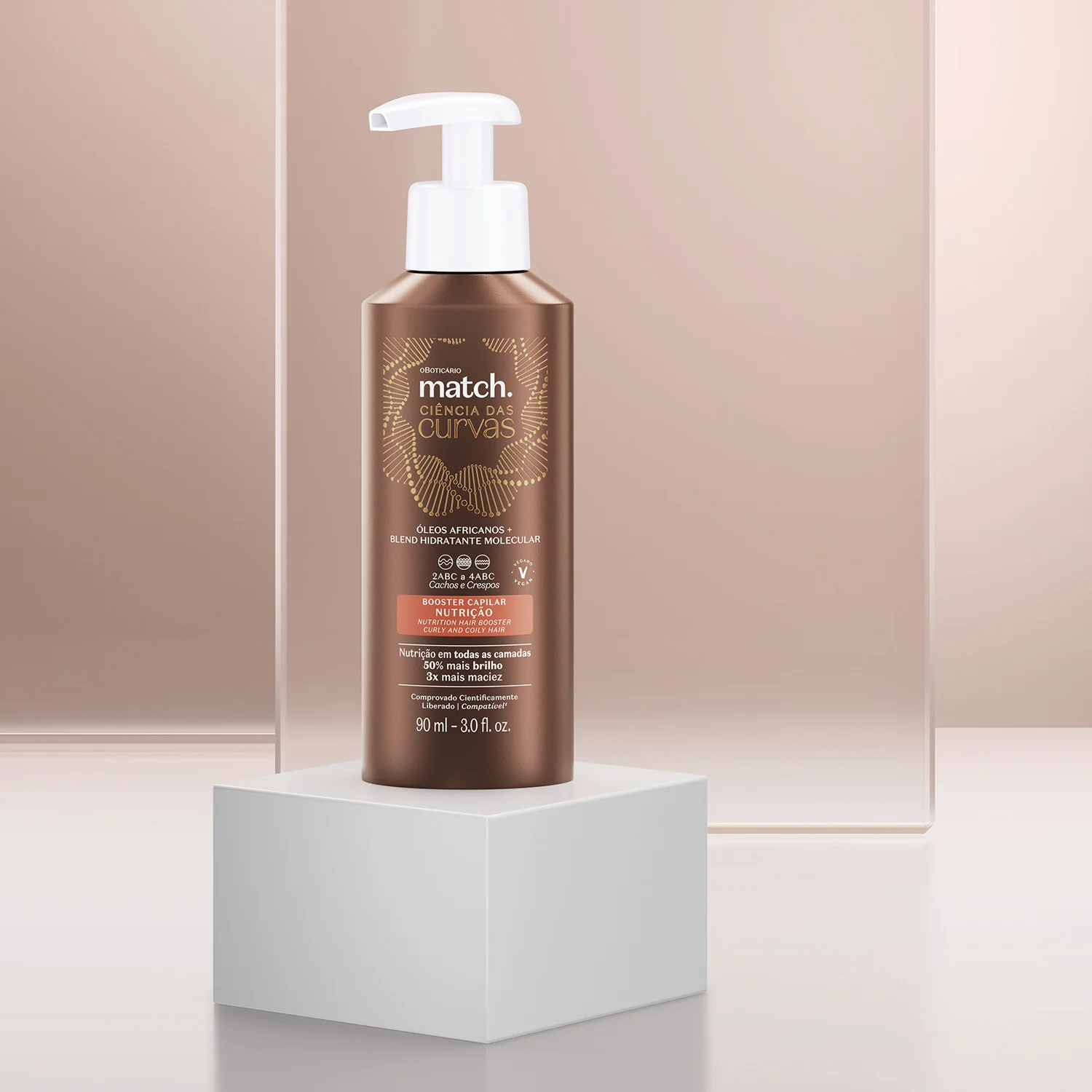 Booster Capilar Reconstrução Match Ciência das Curvas, 90ml
