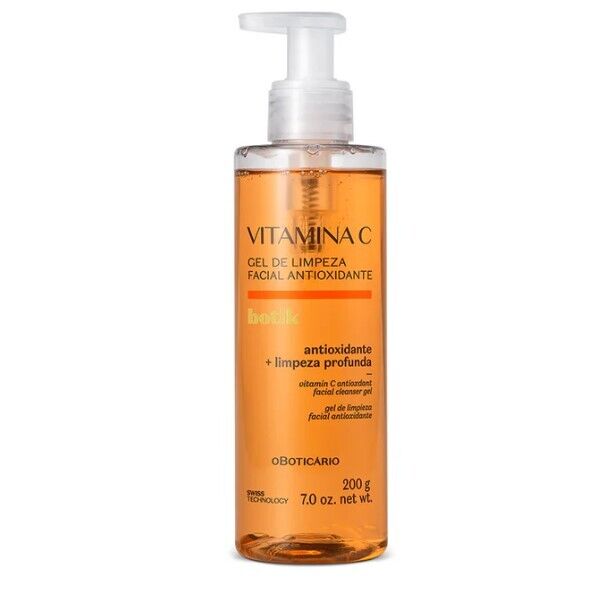 Vitamina C Gel de Limpeza Facial Antioxidante, 200g