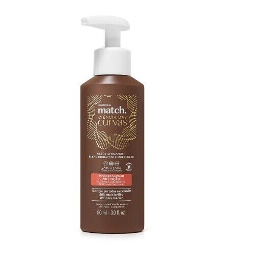 Booster Capilar Nutrição Match Ciência das Curvas, 90ml
