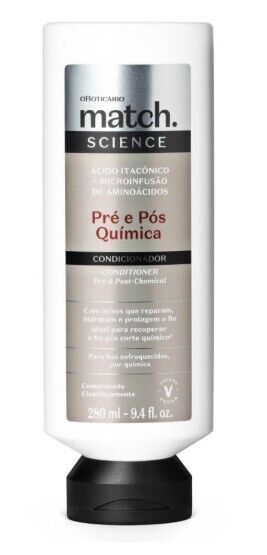Condicionador Match Science Pré e Pós-Química, 280ml
