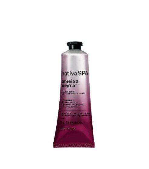 Creme de Mãos Nativa Spa Ameixa Negra, 75gr