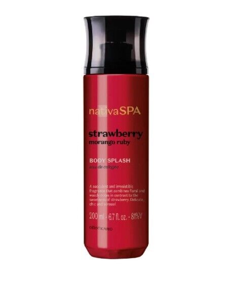 Body Splash Nativa Spa Morango Ruby, 200ml