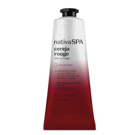 Creme de Mãos Nativa Spa Cereja Rouge, 50g
