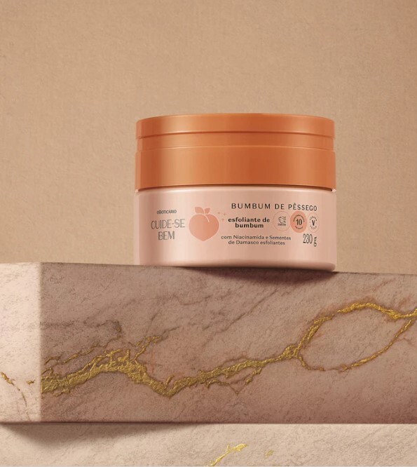Créme Esfoliante Cuide-se Bem Bumbum de Pêssego, 230g