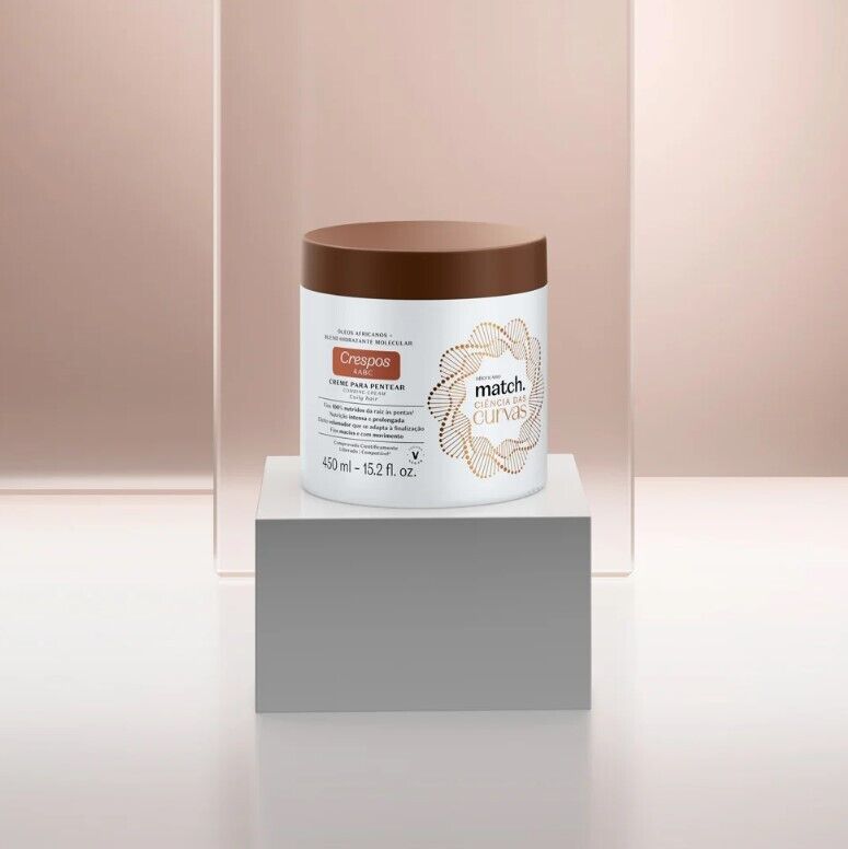 Creme para Pentear Cabelos Crespos Match Ciência das Curvas, 450ml