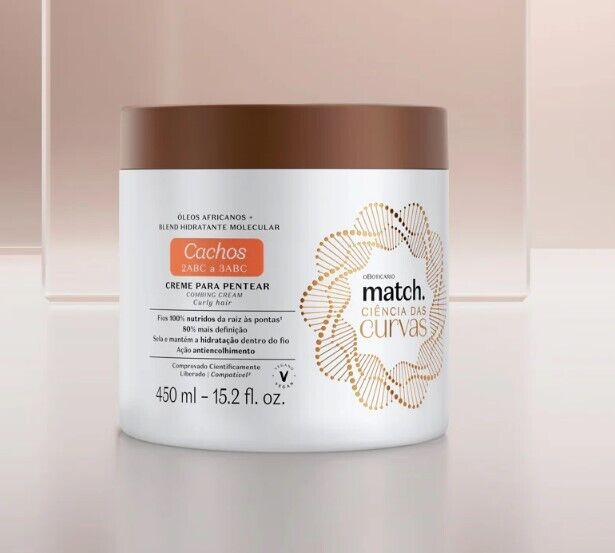 Creme para Pentear Cachos Match Ciência das Curvas, 450ml