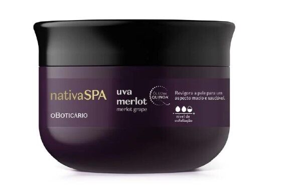 Esfoliante Corporal Nativa Spa Uva Merlot 180g