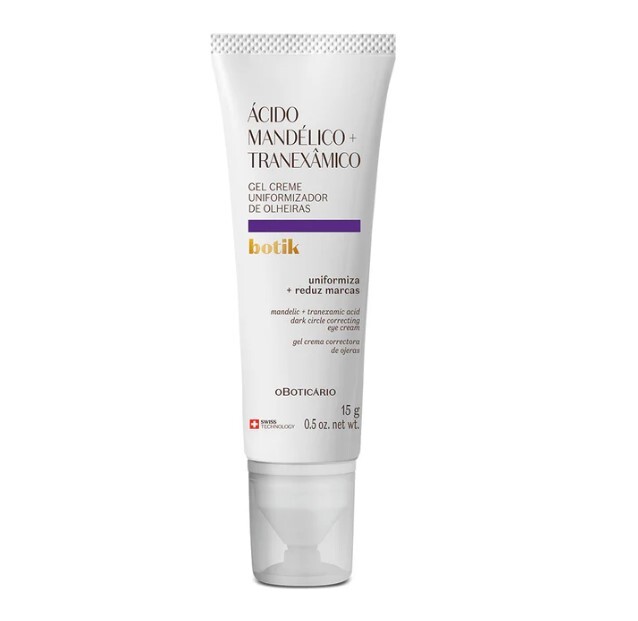 Gel Créme Uniformizador de Olheiras Ácido Mandélico + Tranexâmico Botik 15g