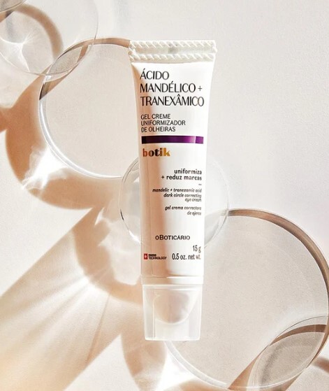 Gel Créme Uniformizador de Olheiras Ácido Mandélico + Tranexâmico Botik 15g