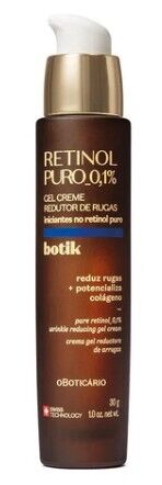 Gel Creme Redutor de Rugas Retinol Puro 0,1%, Botik, 30g