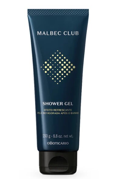 Gel de Banho Cabelo e Corpo Malbec Club, 250g