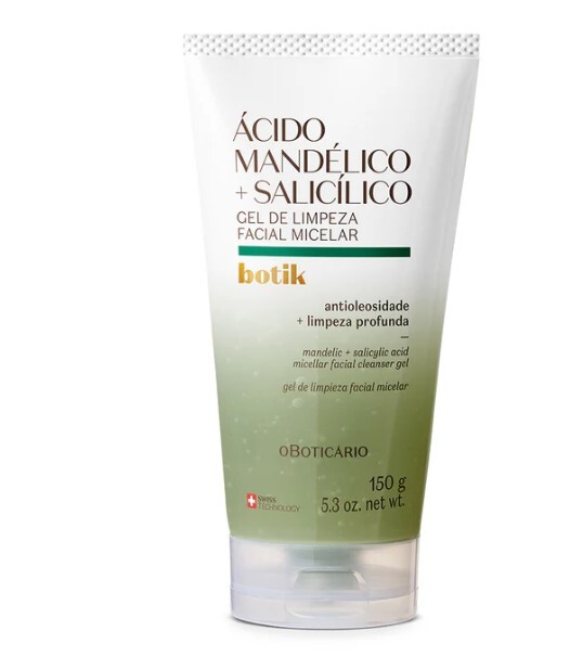 Gel de Limpeza Facial Micelar Ácido Mandélico + Salicílico Botik 150g