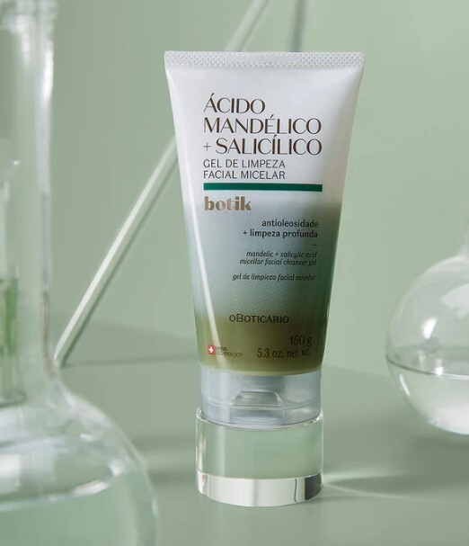 Gel de Limpeza Facial Micelar Ácido Mandélico + Salicílico Botik 150g